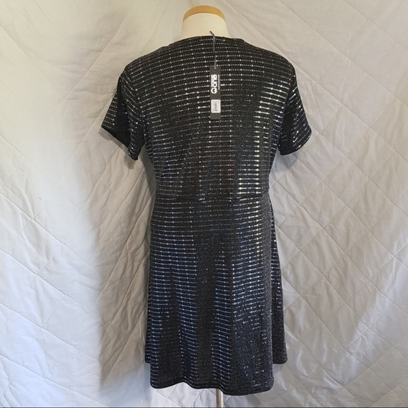 Sloane & Sadie Faux Wrap Sequin Dress - Picture 3 of 10